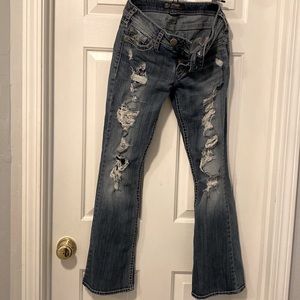 Sliver Tuesday Distressed Jeans 29x31
